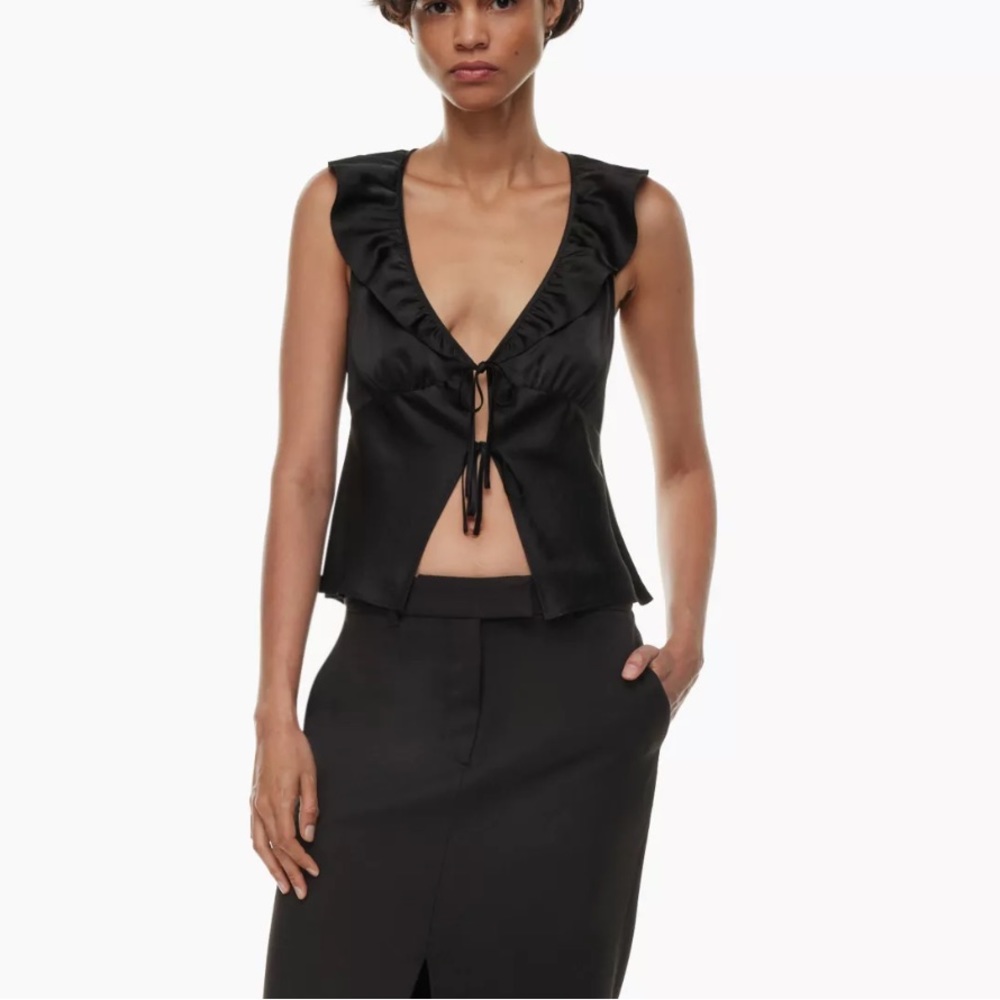 wilfred tonka satin blouse